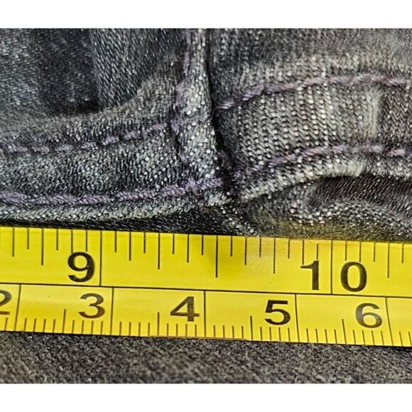 Levi's Womens 24 Black High Rise Super Skinny Ankle Jeans with Studded Ankle NWT - Picture 13 of 15